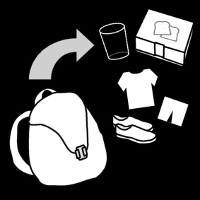 unpack gymbag